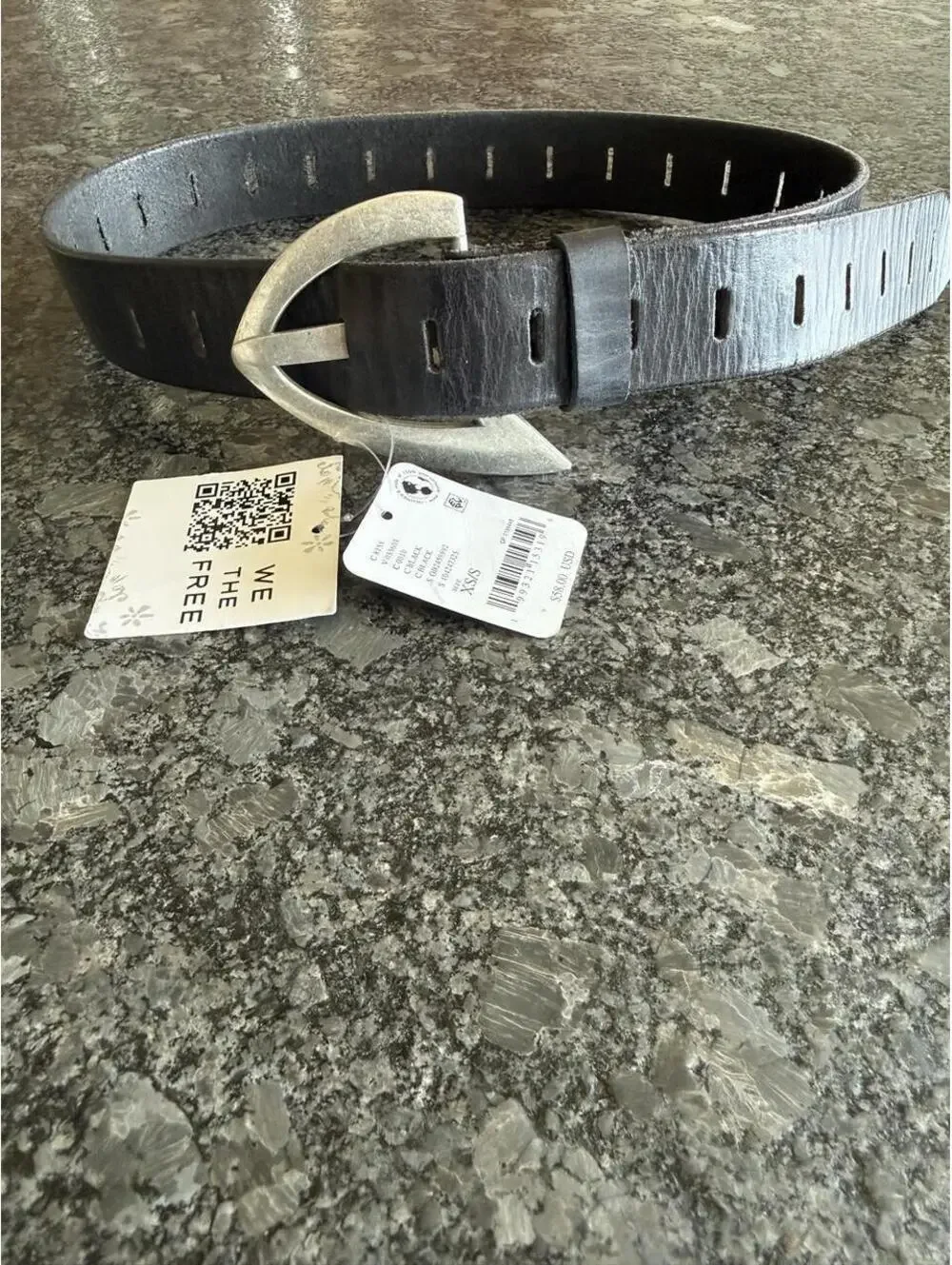 Free People Women's Black Belt